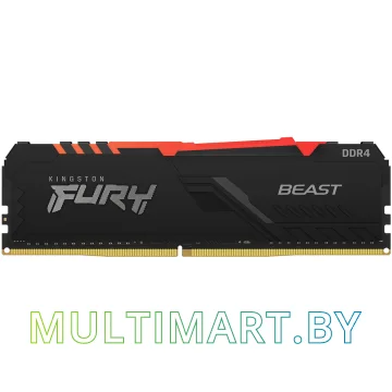 Оперативная память Kingston FURY Beast RGB 32GB DDR4 PC4-24000 (KF430C16BBA/32) картинка 2